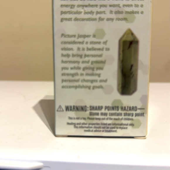 Harmony Picture Jasper Obelisks Mineral Crystal New NIP Gift Stocking Stuffer - Picture 8 of 10
